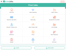 Tablet Screenshot of pocketjobs.com